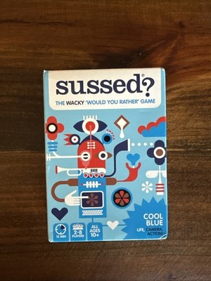 NEW / Sealed ~ SUSSED ''Would you Rather'' Cool Blue Card Game  (2011)