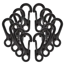 30 Pcs Spring Hook Carabiner Snap Hooks Clip Small Alloy Locking