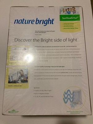 NatureBright SunTouch Plus Light and Ion Therapy Lamp - White for