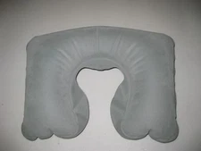 Inflatable travel neck pillow