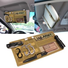 Tactical Molle Car Sun Visor Organizer Vehicle Visor Panel Storage Pouch Holder