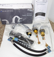 Glacier Bay Builders 8" inch Widespread High Arc Bathroom Faucet w/Drain Chrome