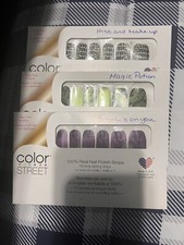 Color Street 100 Nail Polish Strips Bundle/Lot of 3 Packs As Pictured 