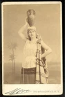 CABINET CARD Mora in New York; Actress to identify; Vintage Albumen Print c1880