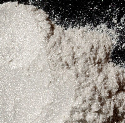 Natürliches weißes Glimmerpulver Pigmente 5-150g Kerze Badebomben Kosmetik Seife