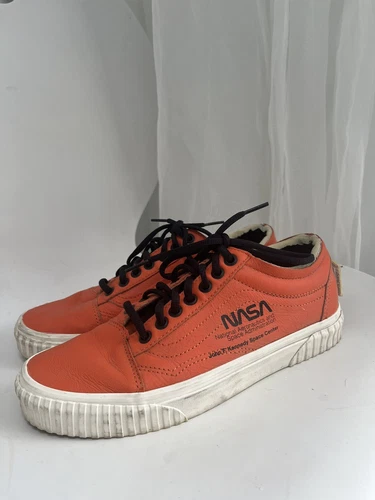 Vans X NASA Old Skool W9 / M7.5 Firecracker Orange Sneakers