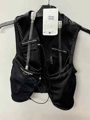 Salomon Active Skin 8 mit Flaschen Laufweste Feuchtigkeitspaket Gr. S #J