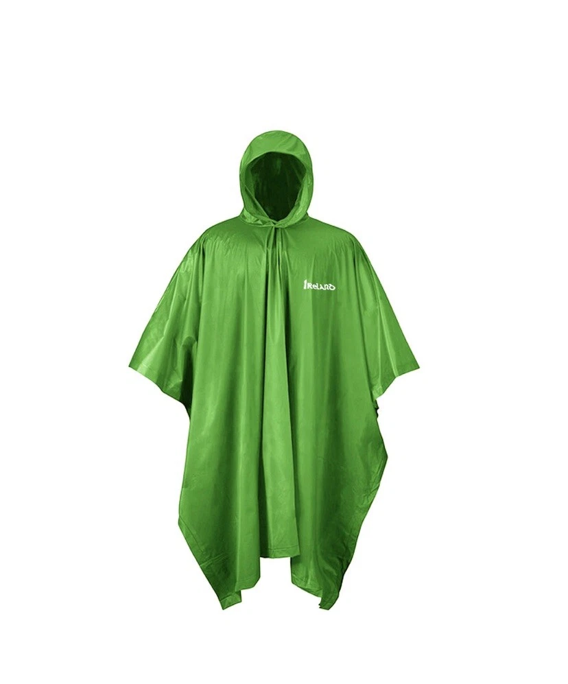 10 GREEN Irish Rain Poncho One Size Unisex St Patrick's Day Hen Party, Stag do