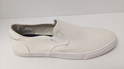 Toms Baja Slip-On Shoes, White, Men's M