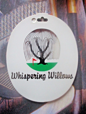 vtg - PGA Golf Bag Tag - WHISPERING WILLOWS GOLF COURSE - Idyl Wyld - Livonia MI