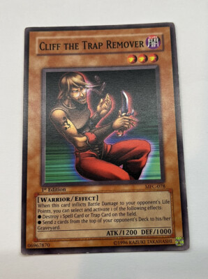 YUGIOH - Cliff the Trap Remover - MFC-078 - Common 1st Edition - Ding Corner