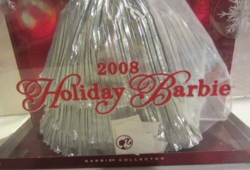 2008 Holiday Barbie Puppe 20th Anniversary Edition Silber MIP - Bild 3 von 5