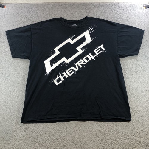 chevrolet T Shirt Men’s 3XL Black Big Logo AOP Trucks Corvette Silverado