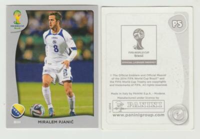 Panini WM 2014 Swiss Platinum Silver Edition Miralem PJANIC  - BIH Nr. P 5