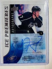 2015-16 UD Ice Premieres Autographs #IPADF Derek Forbort /499 Kings Jets