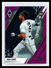 ⚾ JOSH LOWE 2022 PANINI PHOENIX PRIZM PURPLE MOJO HOLO RC SERIAL # 99