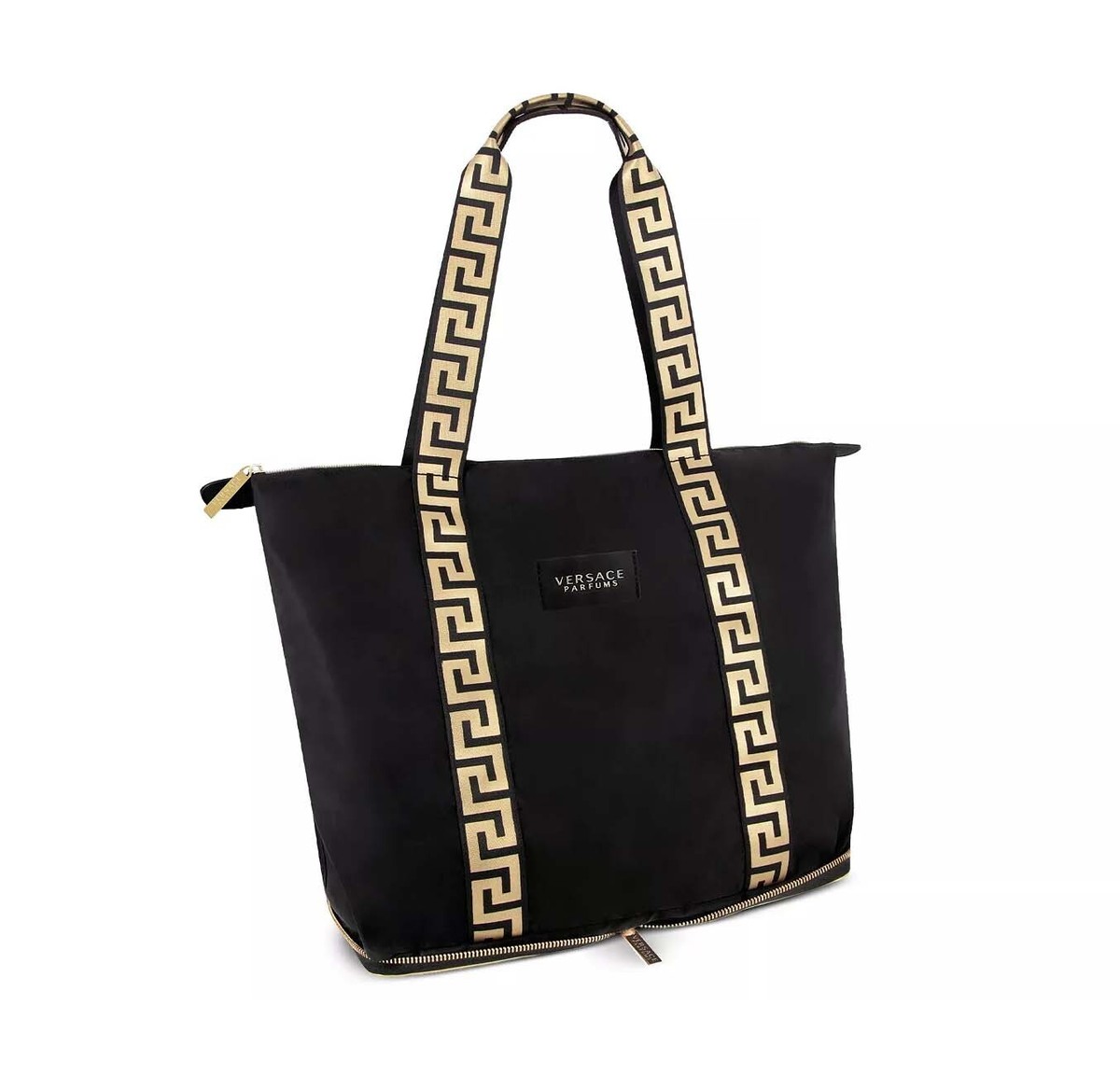 Versace Parfums For Woman Black Folding Bag With Dust Bag | eBay