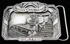 Massey Ferguson MF 410 Combine Farming Agriculture Vintage Belt Buckle