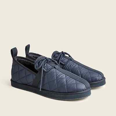 J.Crew Mens Blue  Quilted Chore Slip On Slippers  Sz 8 J Crew Quilted Nylon Chore Slipper Men main image 3