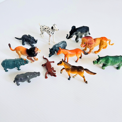 Lot X12 Vintage Extra Small Plastic Animal Toy Figurines 1990's & 2000's eBay