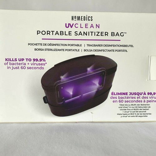 Homedics UV Clean Portable Sanitzer Bag Kills up to 99.9% of bacteria & Viruses - Photo 3 sur 8