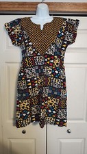 Women's Ankara Embellished mini dress gown Size 8