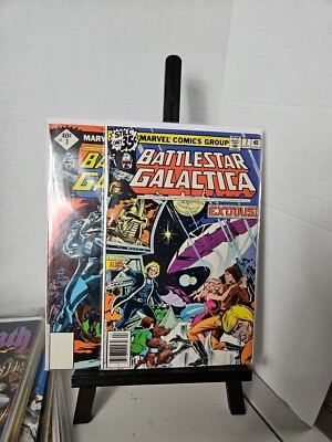 Battlestar Galactica #2-3 Marvel Comics 1979 Bagged VF #3 Whitman Copy ...