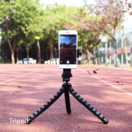 Smartphone Tripod Adapter Holder Universal Cell Phone Mount For iPhone Samsung - Picture 8 of 13