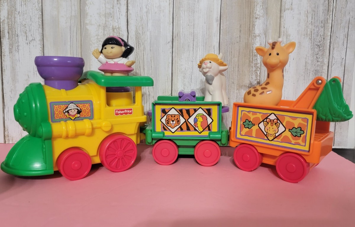 Fisher Price-Musical Zoo Train-2002-Music-Sounds-Sonya Lee-Giraffe