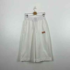 Nike Womens S Athletic Capris Gym Lounge Wide Leg 2 Pocket Drawstring Waist Pant