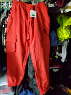 Puma MC Ink  Draw String Cargo Pants Womens Large 59997911 High Risk Rogue 