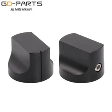 20x15mm Black Machined Solid Aluminum Knob For Guitar Amp Cabinet Effect Pedal*2