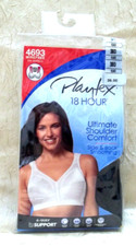 Playtex Women's 18 Hour Wireless Comfort Strap Full Coverage Bra Black 38D 4693