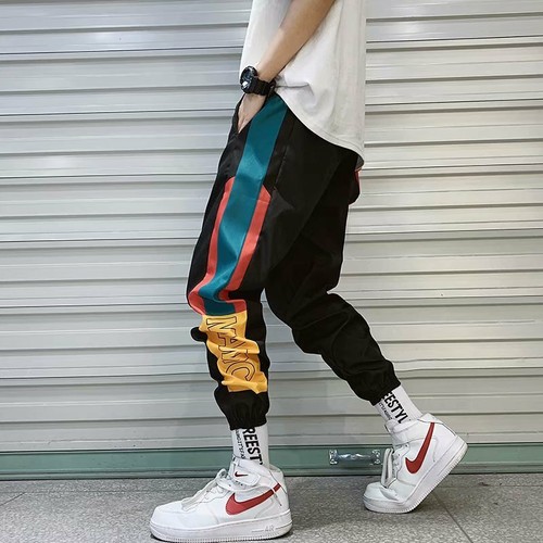 Pantalones Largos Casuales Moda Hip Hop Hombres Chándal Deportivo Cargo  Elástico | eBay