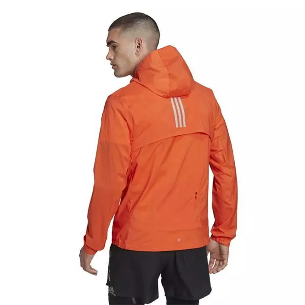 adidas Marathon Men Running Orange Jacket eBay
