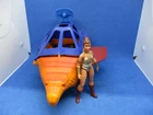 Vintage MOTU He-Man 1982 Point Dread Talon Fighter near complete w Teela figure