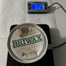 Briwax Light Brown Original Formula Furniture Paste Wax Polish Can 50% Full