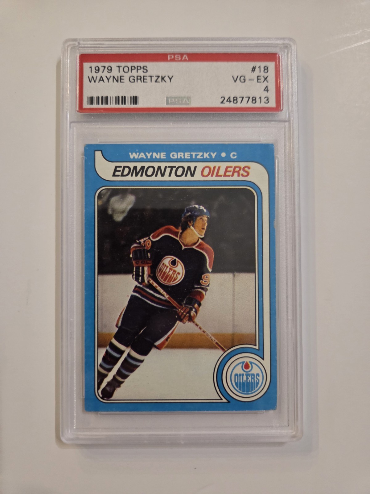Wayne Gretzky 1979 Topps Rookie #18 PSA 4 Hockey Card Edmonton Oilers Legend