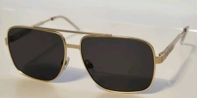 Nimitz Gold Frame Black Lens Heatwave Sunglasses Polarized Oversized Aviators
