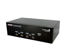 Startech 4 Port Dual Dvi Usb Kvm Switch With Audio & Usb Hub - 4 X 1 - 8 X Dvi-i