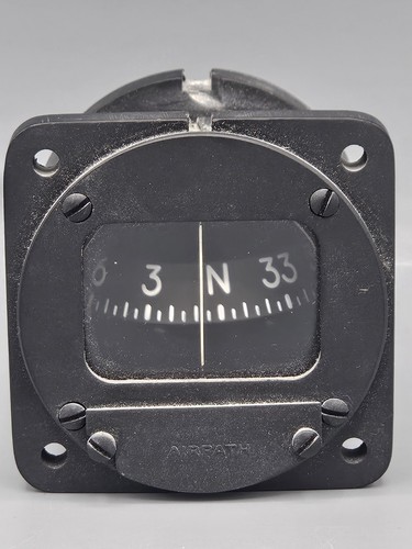 Airpath C-2300 Aircraft Panel Mount Magnetic Compass Aug 1972 Aviation