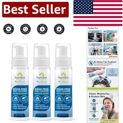 Gentle No-Rinse Foaming Wash for Sensitive Skin   Fresh Clean Without Water