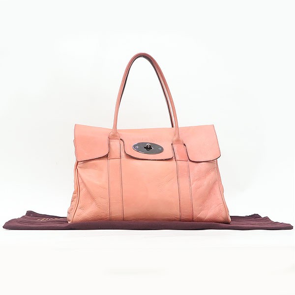 Mulberry HH5988 Pink Leather Watercolor Tote Bag