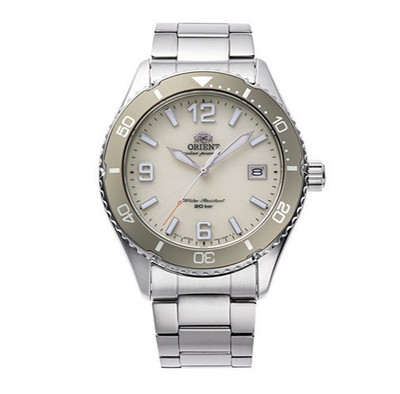 Orient Sports Mako 40 RA-WJ0003S10B Solar Diver Ivory Dial 39.9 mm Men's Watch
