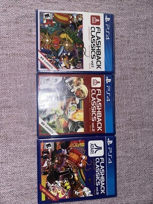 Atari Flashback Classics Vol. 1 + Vol. 2 + Vol. 3 - PS4 - New | Factory Sealed