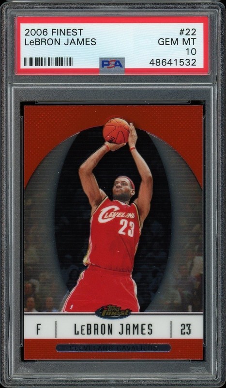 2006 LeBron James Finest #22 Topps PSA 10 GEM MINT