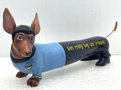 WESTLAND STAR TREK HOT DIGGITY DOG DACHSHUND FIGURINE SPOCK