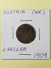 COINS - AUSTRIA - 2 HELLER 1909