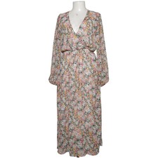 Maxikleid, Größe: XL, Pink/Gelb/Mehrfarbig, Blumen, Damen #bW1