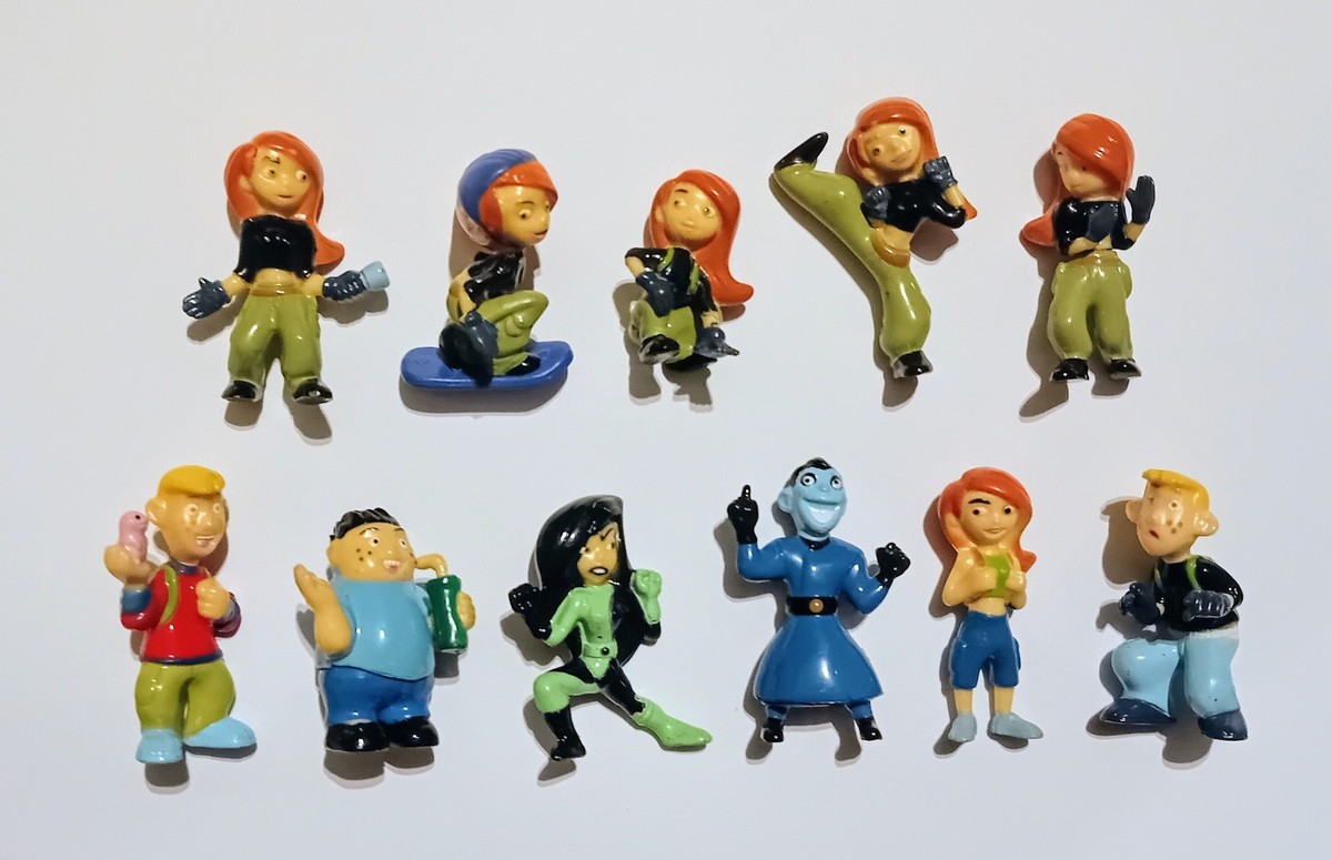 DISNEY KIM POSSIBLE FIGURINES SET BIP CARTOON - FIGURES